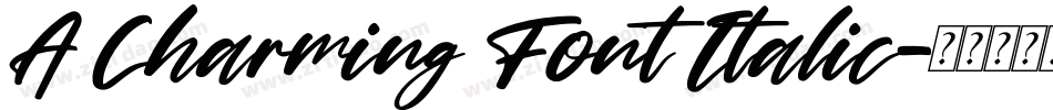 A Charming Font Italic字体转换